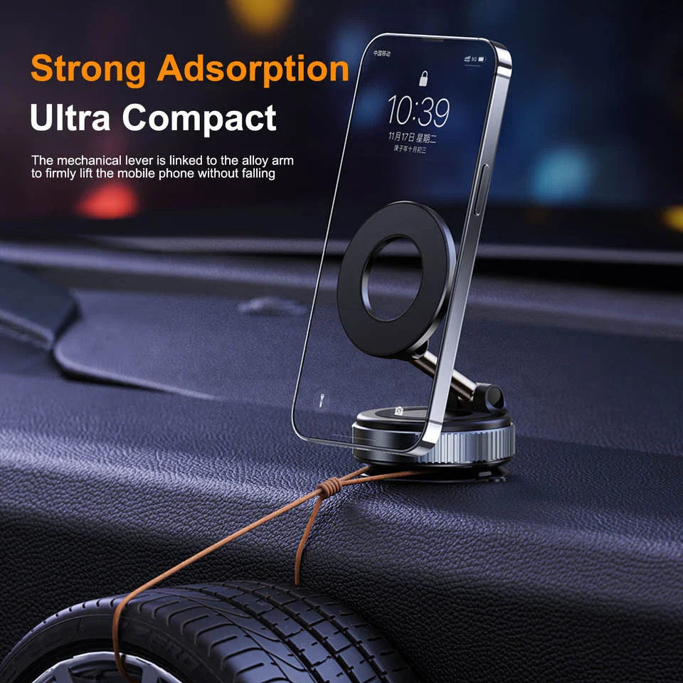 📱 K007 Magnetic Phone Holder – Foldable 3-Axis Adjustable Mount for Car, Desk & Home