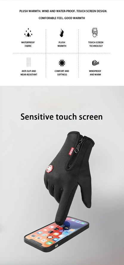 Winter Gloves For Men/Women, Touchscreen, Warm Outdoor, Cycling/Driving/Motorcycle Cold Gloves, Windproof Non Slip Gloves