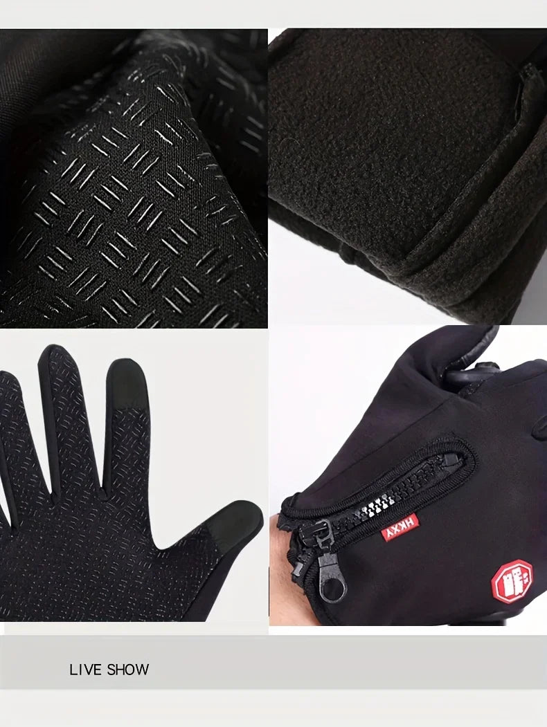 Winter Gloves For Men/Women, Touchscreen, Warm Outdoor, Cycling/Driving/Motorcycle Cold Gloves, Windproof Non Slip Gloves