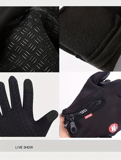 Winter Gloves For Men/Women, Touchscreen, Warm Outdoor, Cycling/Driving/Motorcycle Cold Gloves, Windproof Non Slip Gloves